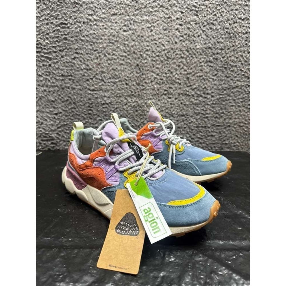 NWOB Flower Mountain Yamano 3 Lace Up Sneakers Multicolor FM63065 Mens Size 41